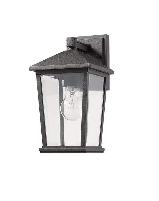 Outdoor Wall Light Z-Lite 568S-BK Black Beacon 1 Light Outdoor Wall Light Z-Lite
