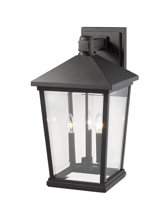 Outdoor Wall Light Z-Lite 568XL-BK Black Beacon 3 Light Outdoor Wall Light Z-Lite
