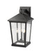 Outdoor Wall Light Z-Lite 568XL-BK Black Beacon 3 Light Outdoor Wall Light Z-Lite