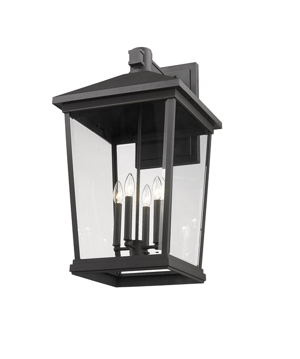 Outdoor Wall Light Z-Lite 568XXL-BK Black Beacon 4 Light Outdoor Wall Light Z-Lite