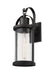 Outdoor Wall Light Z-Lite 569B-BK Black Roundhouse 1 Light Outdoor Wall Light Z-Lite