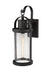 Outdoor Wall Light Z-Lite 569B-BK Black Roundhouse 1 Light Outdoor Wall Light Z-Lite