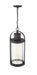 Outdoor Chain Mount Ceiling Fixture Z-Lite 569CHB-BK Black Roundhouse 1 Light Outdoor Chain Mount Ceiling Fixture Z-Lite