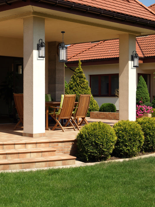 Outdoor Chain Mount Ceiling Fixture Z-Lite 569CHB-BK Black Roundhouse 1 Light Outdoor Chain Mount Ceiling Fixture Z-Lite