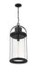 Outdoor Chain Mount Ceiling Fixture Z-Lite 569CHXL-BK Black Roundhouse 1 Light Outdoor Chain Mount Ceiling Fixture Z-Lite