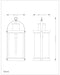 Outdoor Chain Mount Ceiling Fixture Z-Lite 569CHXL-BK Black Roundhouse 1 Light Outdoor Chain Mount Ceiling Fixture Z-Lite