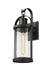 Outdoor Wall Light Z-Lite 569M-BK Black Roundhouse 1 Light Outdoor Wall Light Z-Lite