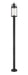 Outdoor Post Mounted Fixture Z-Lite 569PHB-567P-BK Black Roundhouse 1 Light Outdoor Post Mounted Fixture Z-Lite