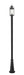 Outdoor Post Mounted Fixture Z-Lite 569PHM-519P-BK Black Roundhouse 1 Light Outdoor Post Mounted Fixture Z-Lite