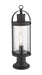 Outdoor Pier Mounted Fixture Z-Lite 569PHM-553PM-BK Black Roundhouse 1 Light Outdoor Pier Mounted Fixture Z-Lite