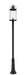Outdoor Post Mounted Fixture Z-Lite 569PHXL-511P-BK Black Roundhouse 1 Light Outdoor Post Mounted Fixture Z-Lite