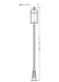 Outdoor Post Mounted Fixture Z-Lite 569PHXL-519P-BK Black Roundhouse 1 Light Outdoor Post Mounted Fixture Z-Lite