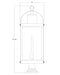 Outdoor Pier Mounted Fixture Z-Lite 569PHXL-533PM-BK Black Roundhouse 1 Light Outdoor Pier Mounted Fixture Z-Lite