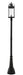 Outdoor Post Mounted Fixture Z-Lite 569PHXL-564P-BK Black Roundhouse 1 Light Outdoor Post Mounted Fixture Z-Lite