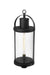 Outdoor Post Mount Fixture Z-Lite 569PHXL-BK Black Roundhouse 1 Light Outdoor Post Mount Fixture Z-Lite