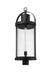 Outdoor Post Mount Fixture Z-Lite 569PHXL-BK Black Roundhouse 1 Light Outdoor Post Mount Fixture Z-Lite