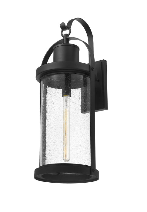 Outdoor Wall Light Z-Lite 569XL-BK Black Roundhouse 1 Light Outdoor Wall Light Z-Lite