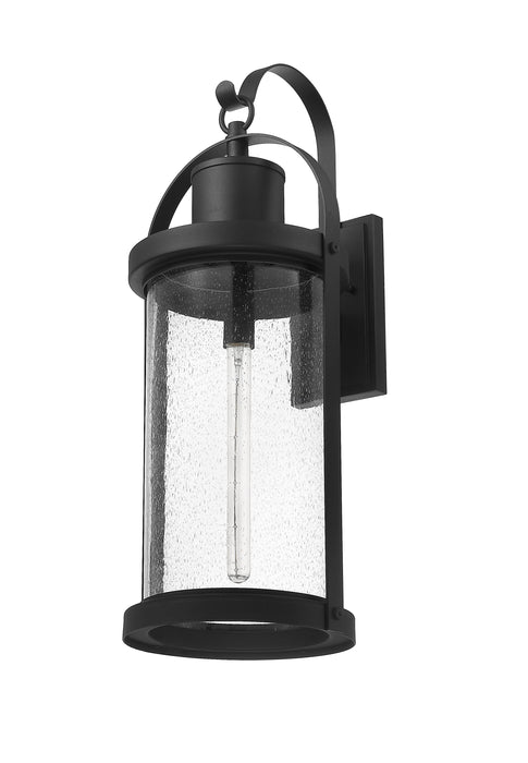 Outdoor Wall Light Z-Lite 569XL-BK Black Roundhouse 1 Light Outdoor Wall Light Z-Lite