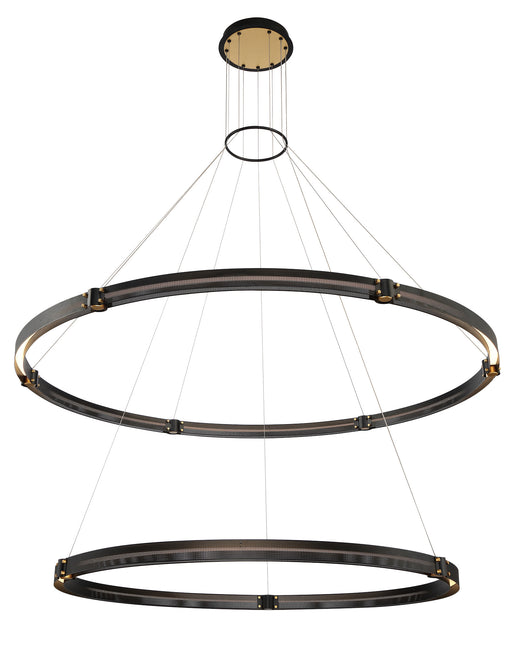 Eurofase 37384-012 Admiral 62" Gold-Black Mix LED Chandelier