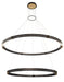 Eurofase 37384-012 Admiral 62" Gold-Black Mix LED Chandelier