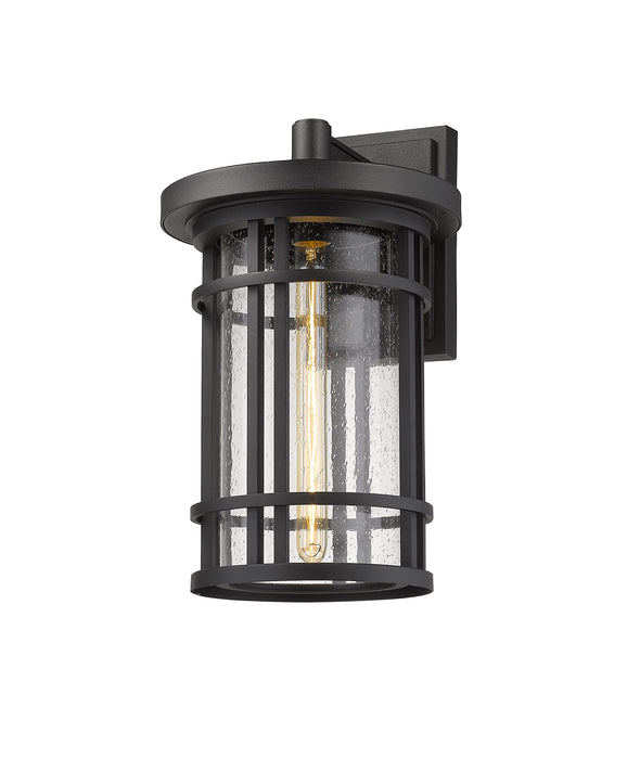 Outdoor Wall Light Z-Lite 570B-BK Black Jordan 1 Light Outdoor Wall Light Z-Lite