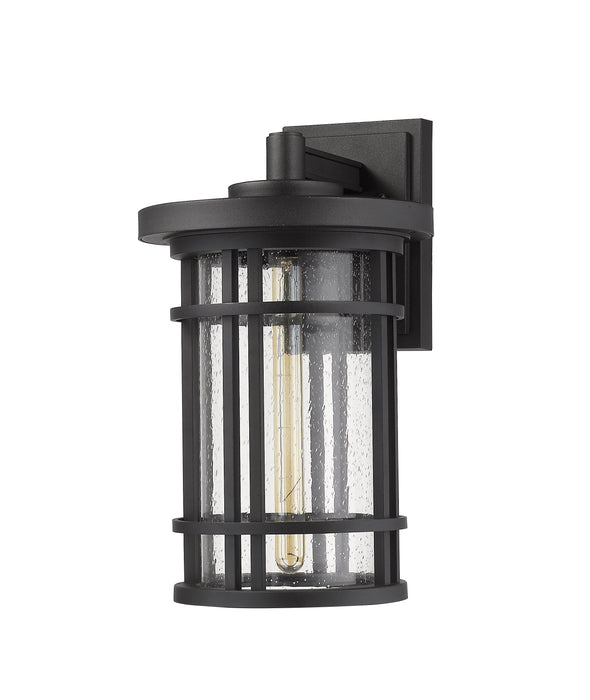 Outdoor Wall Light Z-Lite 570B-BK Black Jordan 1 Light Outdoor Wall Light Z-Lite