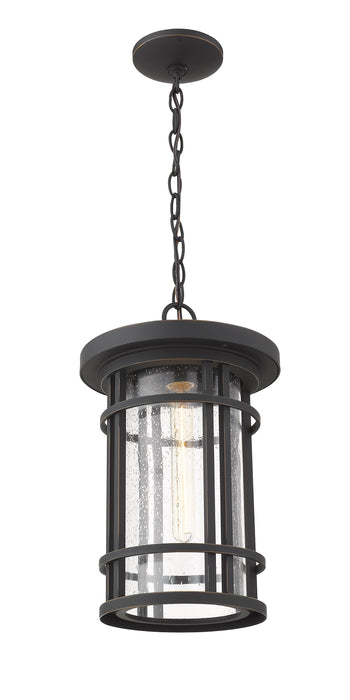Outdoor Chain Mount Ceiling Fixture Z-Lite 570CHB-ORB Oil Rubbed Bronze Jordan 1 Light Outdoor Chain Mount Ceiling Fixture Z-Lite
