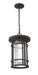 Outdoor Chain Mount Ceiling Fixture Z-Lite 570CHB-ORB Oil Rubbed Bronze Jordan 1 Light Outdoor Chain Mount Ceiling Fixture Z-Lite