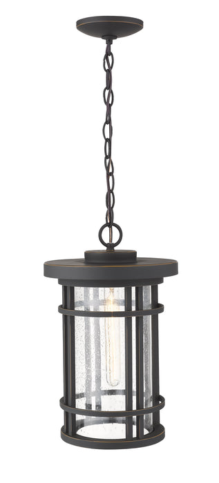 Outdoor Chain Mount Ceiling Fixture Z-Lite 570CHB-ORB Oil Rubbed Bronze Jordan 1 Light Outdoor Chain Mount Ceiling Fixture Z-Lite
