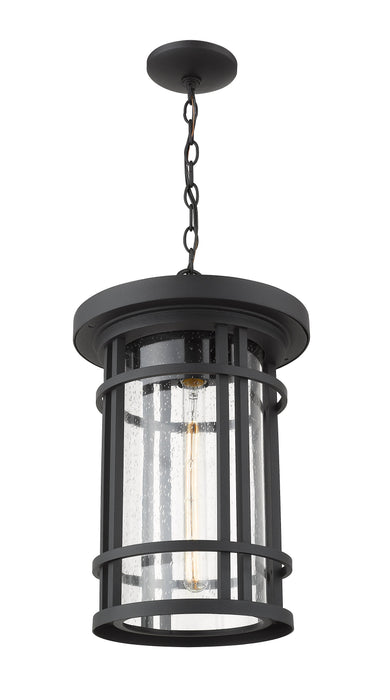 Outdoor Chain Mount Ceiling Fixture Z-Lite 570CHXL-BK Black Jordan 1 Light Outdoor Chain Mount Ceiling Fixture Z-Lite