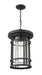 Outdoor Chain Mount Ceiling Fixture Z-Lite 570CHXL-BK Black Jordan 1 Light Outdoor Chain Mount Ceiling Fixture Z-Lite