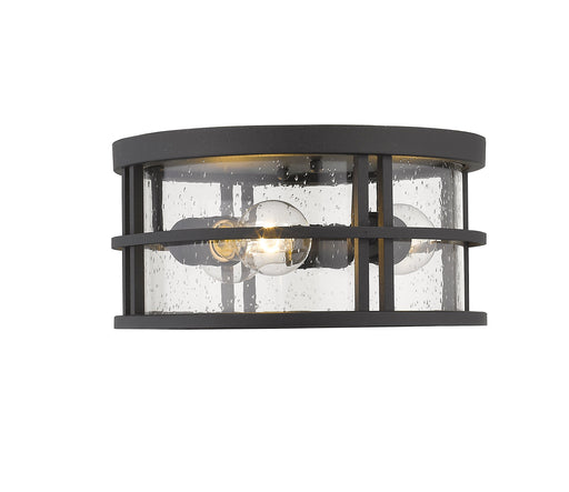 Outdoor Flush Mount Z-Lite 570F-BK Black Jordan 3 Light Outdoor Flush Mount Z-Lite