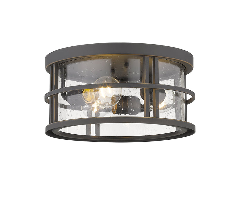 Outdoor Flush Mount Z-Lite 570F-ORB Oil Rubbed Bronze Jordan 3 Light Outdoor Flush Mount Z-Lite