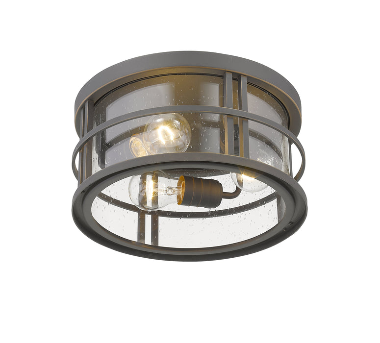 Outdoor Flush Mount Z-Lite 570F-ORB Oil Rubbed Bronze Jordan 3 Light Outdoor Flush Mount Z-Lite