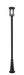 Outdoor Post Mounted Fixture Z-Lite 570PHB-519P-BK Black Jordan 1 Light Outdoor Post Mounted Fixture Z-Lite