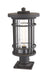 Outdoor Pier Mounted Fixture Z-Lite 570PHB-533PM-ORB Oil Rubbed Bronze Jordan 1 Light Outdoor Pier Mounted Fixture Z-Lite