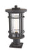 Outdoor Pier Mounted Fixture Z-Lite 570PHB-533PM-ORB Oil Rubbed Bronze Jordan 1 Light Outdoor Pier Mounted Fixture Z-Lite