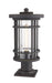 Outdoor Pier Mounted Fixture Z-Lite 570PHB-533PM-ORB Oil Rubbed Bronze Jordan 1 Light Outdoor Pier Mounted Fixture Z-Lite