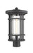 Outdoor Post Mount Fixture Z-Lite 570PHB-BK Black Jordan 1 Light Outdoor Post Mount Fixture Z-Lite