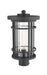 Outdoor Post Mount Fixture Z-Lite 570PHB-BK Black Jordan 1 Light Outdoor Post Mount Fixture Z-Lite
