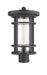 Outdoor Post Mount Fixture Z-Lite 570PHB-BK Black Jordan 1 Light Outdoor Post Mount Fixture Z-Lite