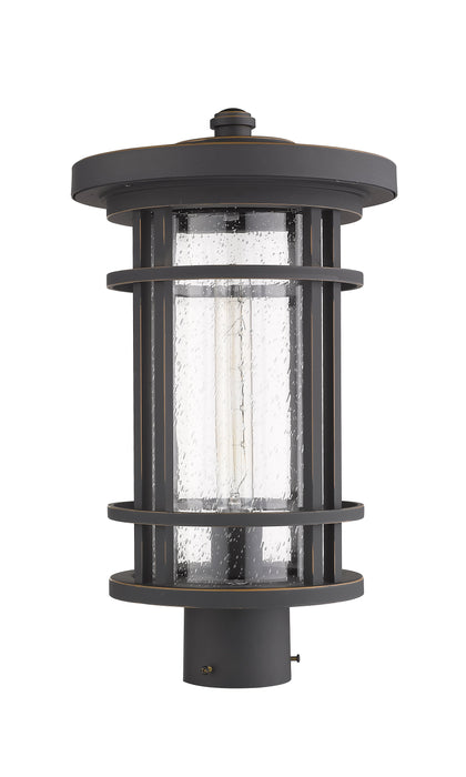 Outdoor Post Mount Fixture Z-Lite 570PHB-ORB Oil Rubbed Bronze Jordan 1 Light Outdoor Post Mount Fixture Z-Lite