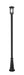 Outdoor Post Mounted Fixture Z-Lite 570PHM-519P-BK Black Jordan 1 Light Outdoor Post Mounted Fixture Z-Lite