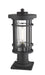 Outdoor Pier Mounted Fixture Z-Lite 570PHM-533PM-BK Black Jordan 1 Light Outdoor Pier Mounted Fixture Z-Lite