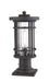 Outdoor Pier Mounted Fixture Z-Lite 570PHM-533PM-ORB Oil Rubbed Bronze Jordan 1 Light Outdoor Pier Mounted Fixture Z-Lite