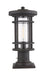 Outdoor Pier Mounted Fixture Z-Lite 570PHM-533PM-ORB Oil Rubbed Bronze Jordan 1 Light Outdoor Pier Mounted Fixture Z-Lite