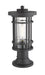 Outdoor Pier Mounted Fixture Z-Lite 570PHM-553PM-BK Black Jordan 1 Light Outdoor Pier Mounted Fixture Z-Lite