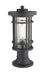 Outdoor Pier Mounted Fixture Z-Lite 570PHM-553PM-BK Black Jordan 1 Light Outdoor Pier Mounted Fixture Z-Lite