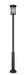Outdoor Post Mounted Fixture Z-Lite 570PHXL-5010P-BK Black Jordan 1 Light Outdoor Post Mount Fixture Z-Lite