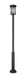 Outdoor Post Mounted Fixture Z-Lite 570PHXL-5010P-BK Black Jordan 1 Light Outdoor Post Mount Fixture Z-Lite